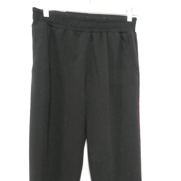 Black Sweatpants With Red and White Striped Side Panels | xl - extra large - Picture 6 of 15